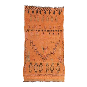 Vintage Orange Talsint Moroccan Rug - 05'10 X 10'11