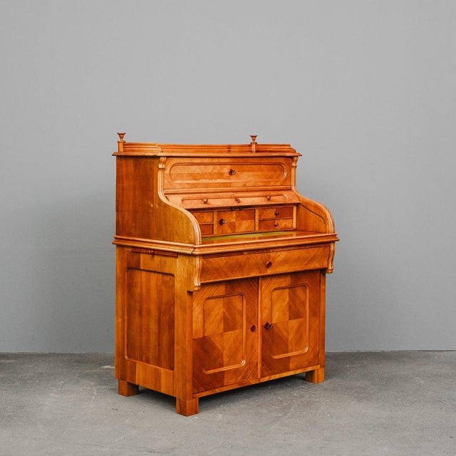Item: Cylinder Secretary Period & Style: Louis Philippe - Mid-19th Century Features - Stylish and functional piece of...
