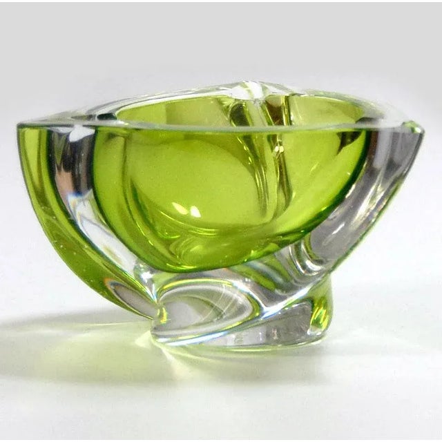 Vintage Ashtray from Val St Lambert, 1960s, in Very Good conditions. Designed 1960 to 1969 This piece is attributed to the...