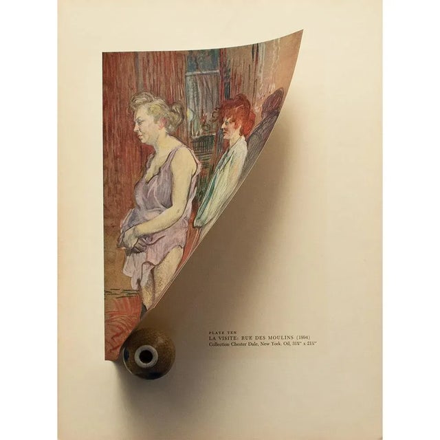 The School of Paris 1950s After Toulouse-Lautrec "La Visite: Rue Des Moulins" Vintage Full Color Print For Sale - Image 3 of 8