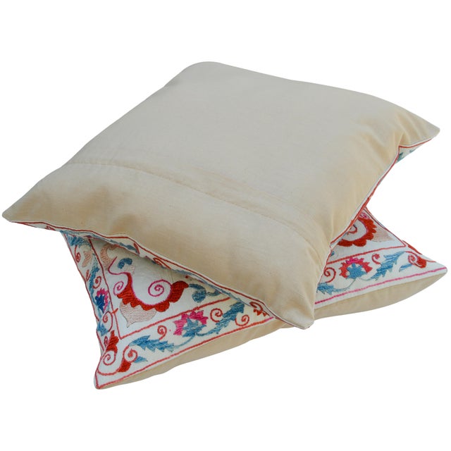 Textile Silk Pillows, Pair For Sale - Image 7 of 8