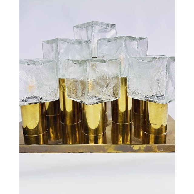 Vintage Ice Cube Flush Mount from Kalmar, 1970s For Sale - Image 6 of 13