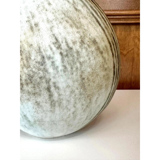 Ceramic Large Ceramic Vase with Banded Glaze by John Ward For Sale - Image 7 of 12