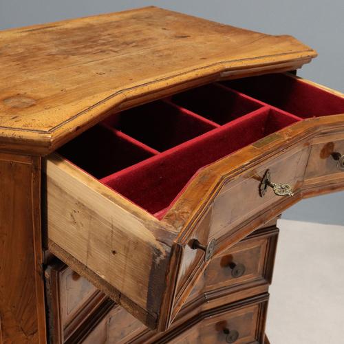 Baroque Walnut Bedside Table For Sale - Image 3 of 9