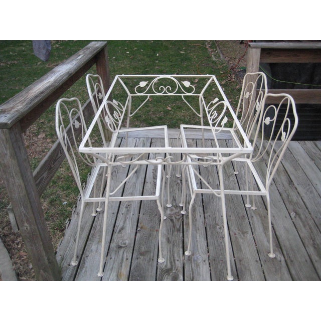 MidCentury Salterini Woodard Patio Set Set of 5 Chairish