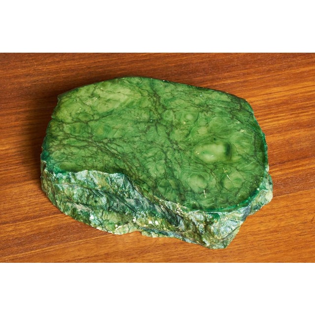 Mid-Century Modern Vide Poche in Hand Carved Green Alabaster, 1950s For Sale - Image 11 of 12