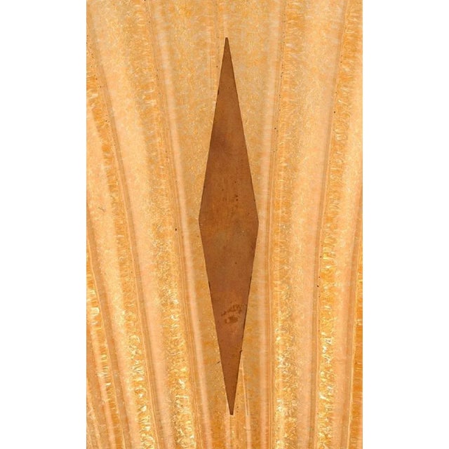 Large Wall Lamps in Fluted Art Glass from Barovier & Toso, Venice, Set of 2 For Sale - Image 4 of 9