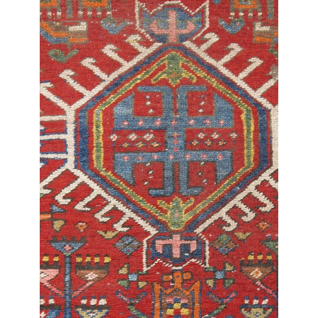 Vintage Red Karadja Hand Woven Runner Rug 2ft 8in X 11ft 1in For Sale In New York - Image 6 of 8