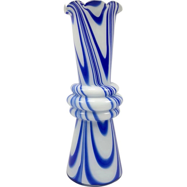 Vintage Murano Opaline Florence Vase attributed to Carlo Moretti, 1970s For Sale - Image 10 of 10