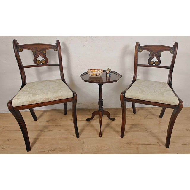 This is a gorgeous pair of Victorian chairs that exudes a fantastic period charm to the living room or dining room...