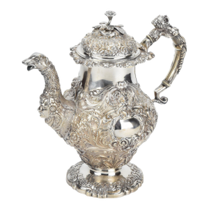 Irish Sterling Silver Teapot by James Fray, Dublin, Circa 1825
