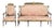Queen Mary Sofa and Armchair, 19th Century, Set of 2 For Sale