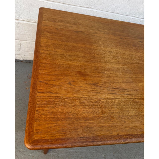 Mid 20th Century Skovmand & Andersen for Moreddi Teak Draw-Leaf Dining Table For Sale - Image 13 of 17