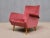 Wood Set of Vintage Chairs in Coral Red Velvet and Beech by Gio Ponti for Asko, 1950s For Sale - Image 7 of 17