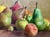 Still Life with Pears, Late 19th Century, Oil Painting For Sale - Image 4 of 12