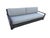 Restoration Hardware RH Belvedere Aluminum Sofa in Fog Perennials Performance Textured Linen Weave For Sale - Image 4 of 7