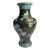 Small Black Cloisonné Vase For Sale