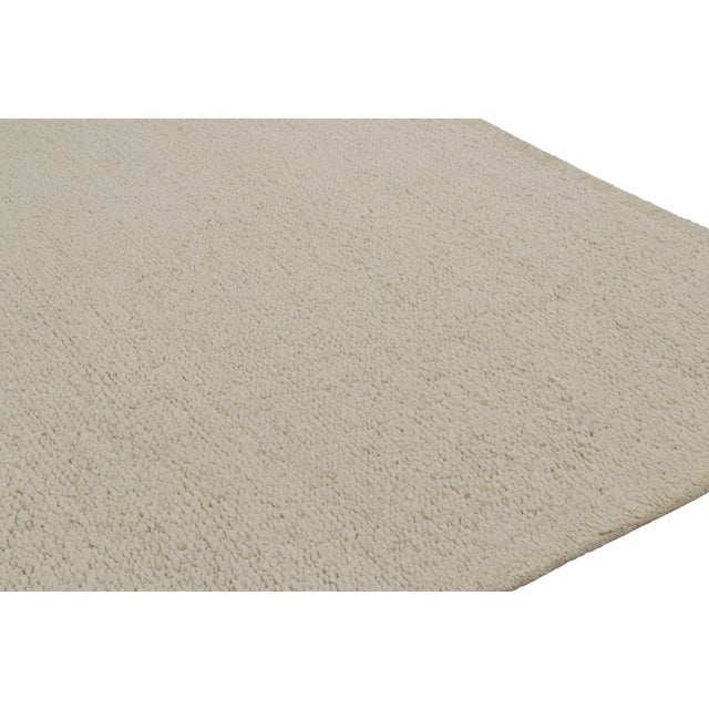 Contemporary Rug & Kilim’s Contemporary Textural Rug in Tones of Cream and Off-White - 12x15 For Sale - Image 3 of 7