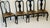 Black Mid 20th Century 4 Ebonised Queen Ann Style Dining Chairs With TapestryUpholstery For Sale - Image 8 of 11