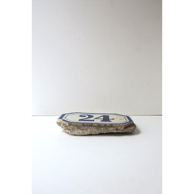 Mid-Century Modern French Outdoor Sign Plaque Number, France, Mid‑20th Century For Sale - Image 3 of 7