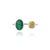 Modern Toi Et Moi Emerald & Yellow Diamond Bypass Ring Size 9, 1.88ct in 18k White Gold For Sale - Image 4 of 15