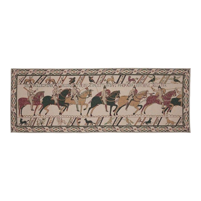 Bayeux - Norman Knights Tapestry - 57 X 152 Cm (1'11" X 5'0") - Requires Rod Size 4 For Sale