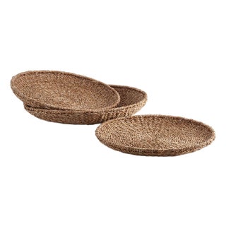 Seagrass Round Trays, Set Of 3 For Sale