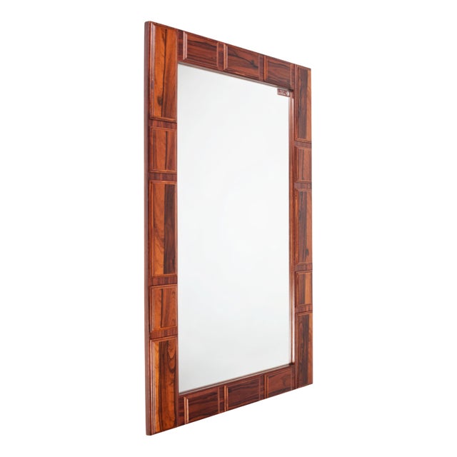 Mirror with Rosewood Frame by GT Atalje, 1950s For Sale
