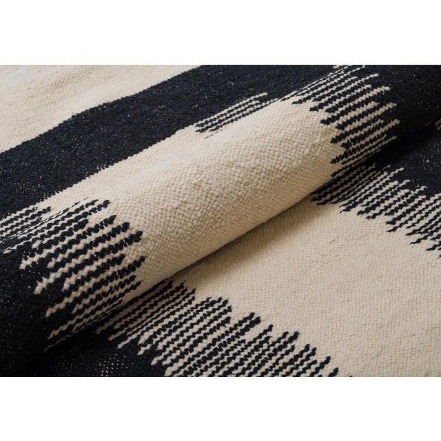 Moroccan Flatweave Wool Rug by Azele Studio For Sale - Image 6 of 9