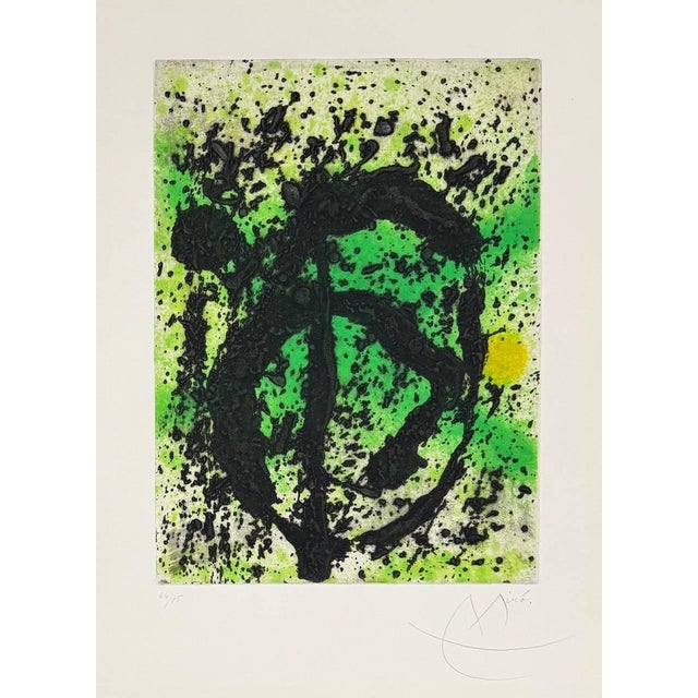 1980s Joan Miró, Règne végétal (Plant Kingdom), 1981, Aquatint For Sale - Image 5 of 7