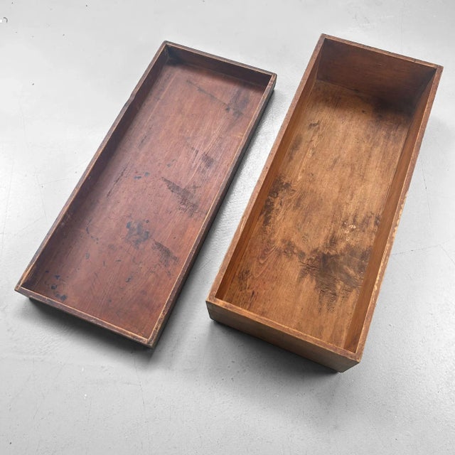 Japanese Wooden Storage Box, 1930s For Sale - Image 6 of 15