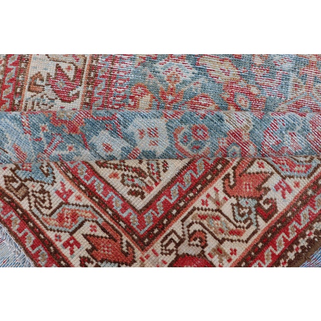 Antique Persian Malayer Runner With Allover Pattern in Soft Red 3'3 X 13'5 For Sale - Image 11 of 12