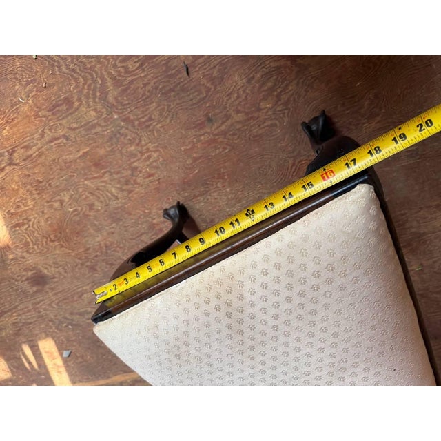 Antique George III Style Ball and Claw Feet Mahogany Side Chair For Sale - Image 13 of 14