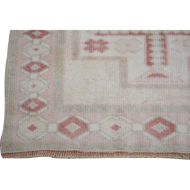 Vintage Turkish Anatolian Knotted Wool Rug, 2'6''x12'9'' For Sale - Image 4 of 5