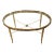 Oval Brass & Glass Coffee Table by Mastercraft, Grand Rapids, Mi. For Sale