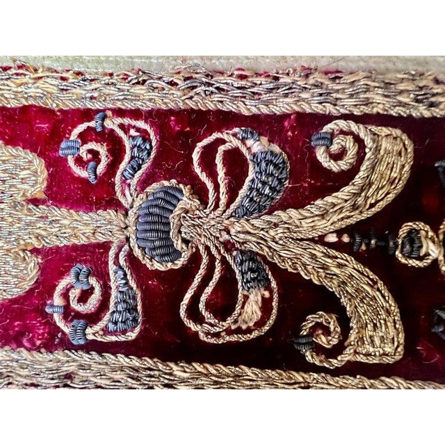 Melissa Levinson Custom Baroque Pillows by Melissa Levinson, Velvet, Italy For Sale - Image 4 of 5