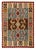 Handwoven Vintage Turkish Kilim Rug in Multicolor, Tribal Geometric Pattern For Sale In New York - Image 6 of 6