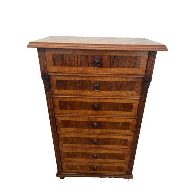 Art Deco 1920s Rare Biedermeier Lingerie Dresser Chest Vienna Woodwork by Kozik Karl U. Berta For Sale - Image 3 of 15