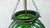 Art Deco Chandelier in Glass and Brass in Green, 1920s For Sale - Image 4 of 10