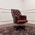 Wood English Oxblood Chesterfield Office Chair For Sale - Image 7 of 8