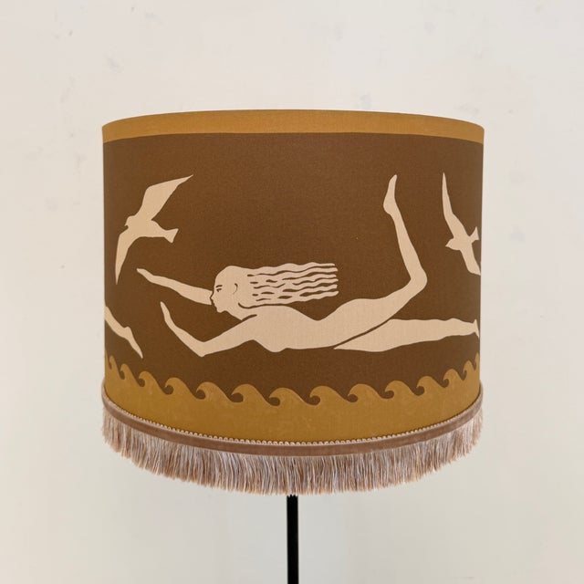 Vintage Wrought Iron Floor Lamp in the style of Armand-Albert Rateau, 1940s For Sale - Image 11 of 13