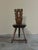 Vintage Italian Sculptural Chair in Wood, 1950s For Sale - Image 4 of 12