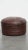 Offered is this brown cowhide leather vintage patchwork design ottoman from the 1970s. A cowhide leather ottoman, also...