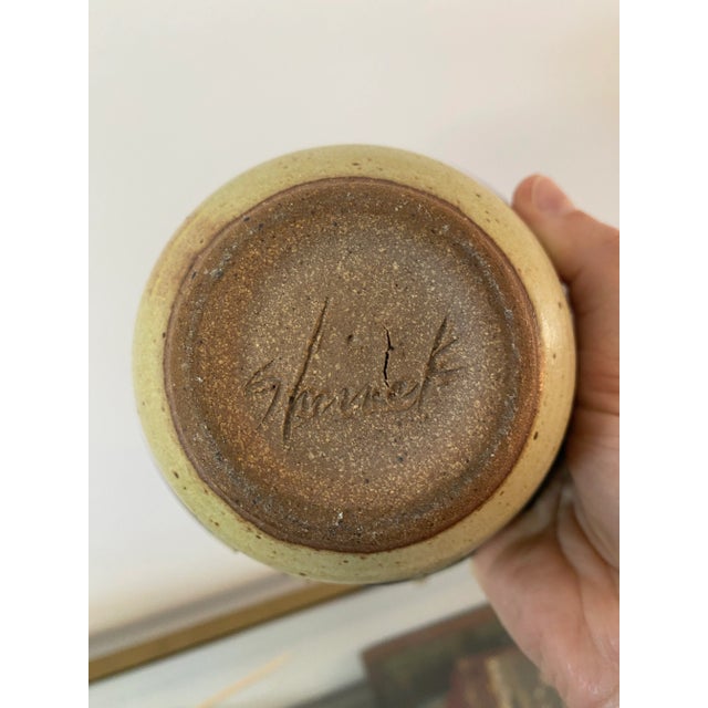 Vintage Hand-Made Bowl With Chopstick Holder - Signed For Sale In Denver - Image 6 of 8