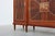 Art Deco Marquetry Cabinet with Wrought Iron Mirror Crest, Belgium, 1920s For Sale - Image 15 of 17
