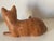 Vintage Orange Cat Italian Veramic Figurine Signed For Sale - Image 4 of 5
