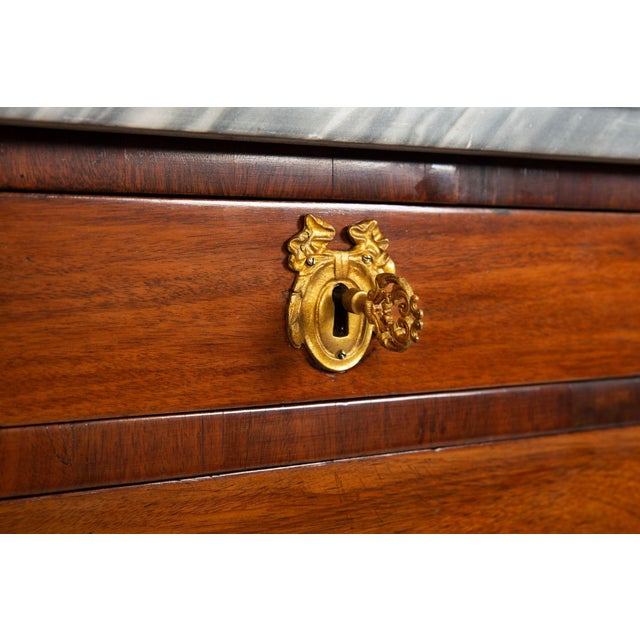 French Louis XVI Period Mahogany Commode, Stamped by J. Canabas Ca. 1775 For Sale - Image 15 of 18