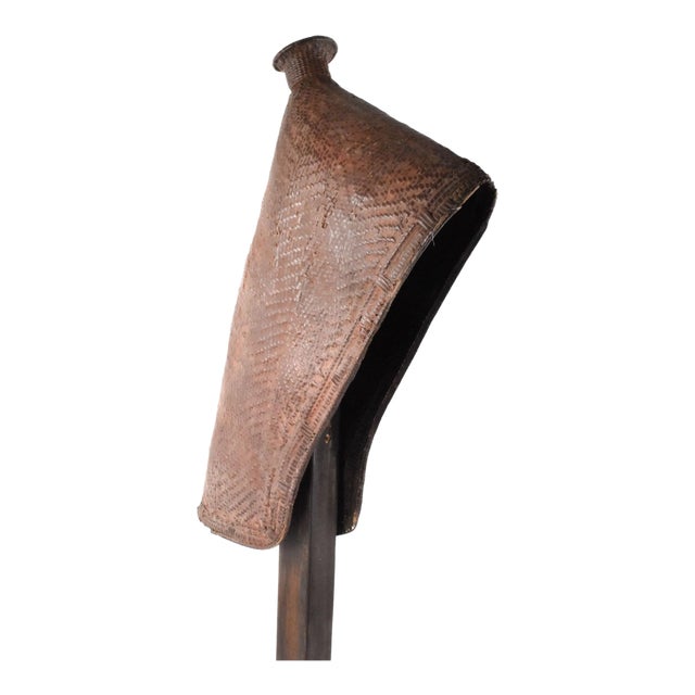 Early 20th Century Tutsi Basketry Baby Hat Rwanda For Sale