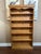 Antique English Country Pine Bookcase Bookshelf Tall Narrow Open Shelf c1900. Direct from England, a handsome antique...