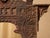 Vintage Moroccan Hand-Carved Wood Architectural Mirror For Sale - Image 4 of 13